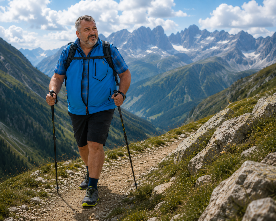 Bergluft in der Nase und den Gipfel im Blick