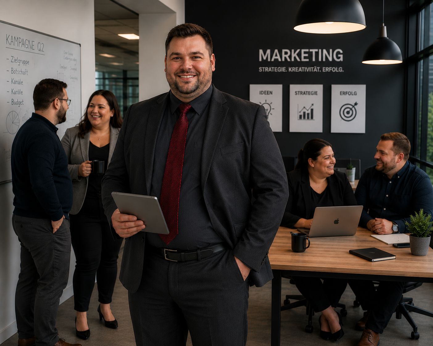 Business-Statement: souverän, modern, XXL